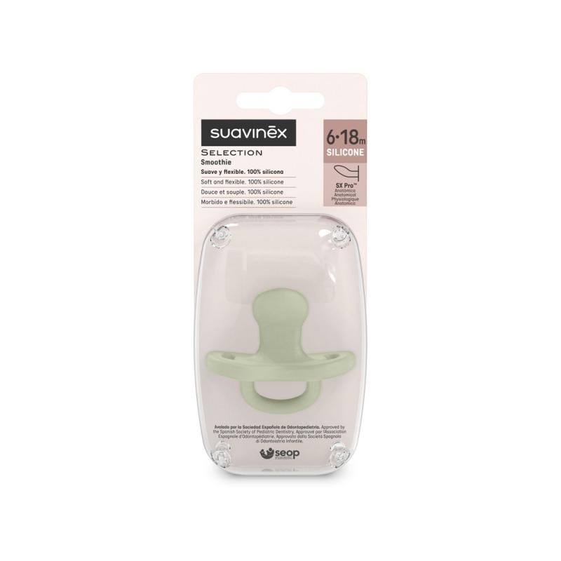 SUAVINEX | Cumlík anatomický SILIKÓN 6-18m SX PRO - COLOUR ESSENCE - zelené 2