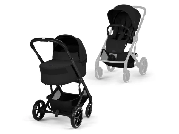 Cybex Balios S LUX + pevná vanička Cot S Lux 2026 - Moon Black