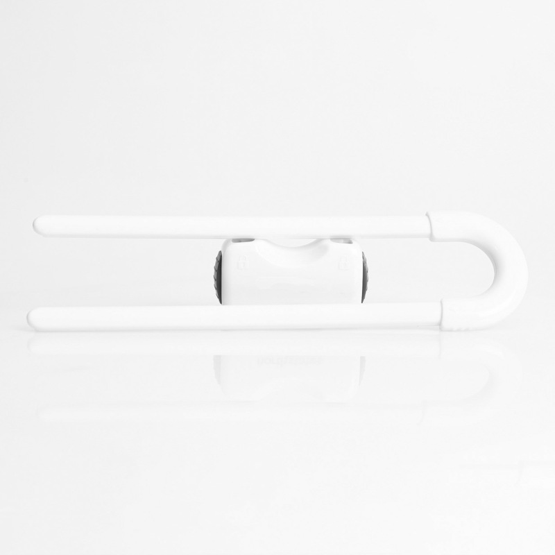 Zámok na úchyty skriniek 2ks, white 2