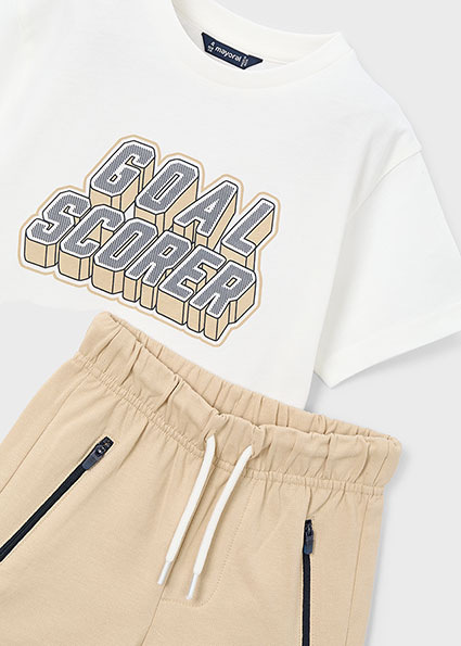 Mayoral krátky set Cream 2