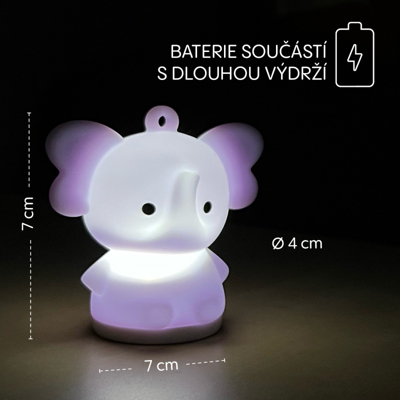 Silikónové závesné svetlo LED, Elephant 8