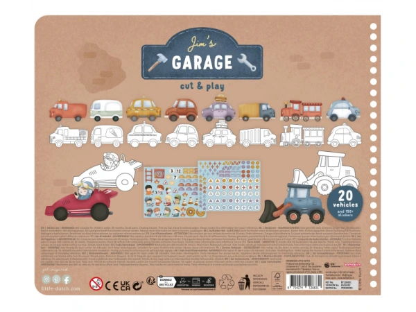 Kniha s vystrihovacími autami Jim 2