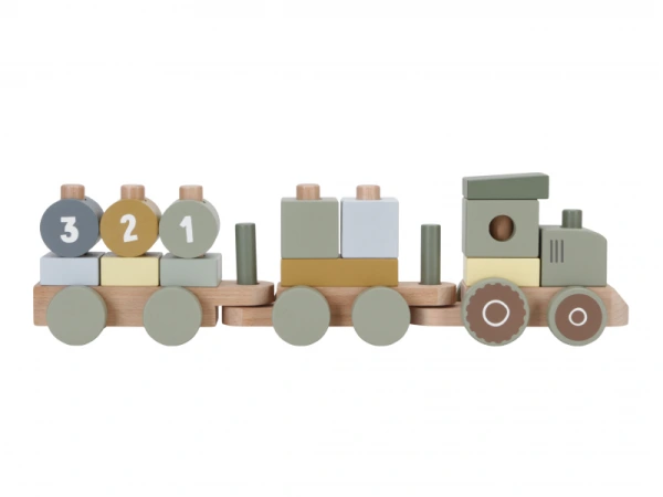 Little Dutch Vláčik drevený traktor Farma 1