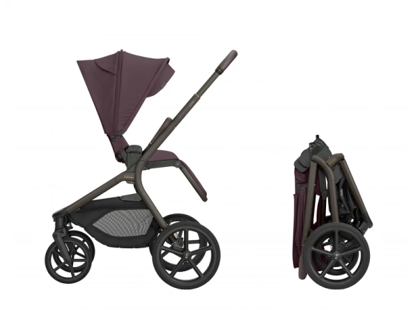 KikkaBoo Kočík 2v1 Goya Platinum MERLOT 3