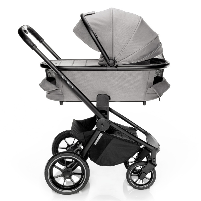 Set kočík Move Cross 3 + hlboká korba Move XL 3 + autosedačka XM podľa vlastného výberu, Metal Grey 15