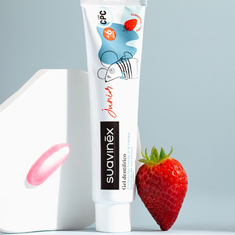 SUAVINEX | Detská zubná pasta JUNIOR s jahodovou príchuťou - 75 ml 2