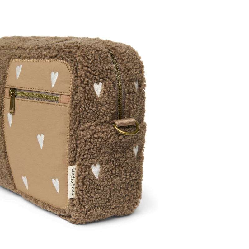 STUDIO NOOS - Teddy ORGANIZER na kočík | Brown hearts 3