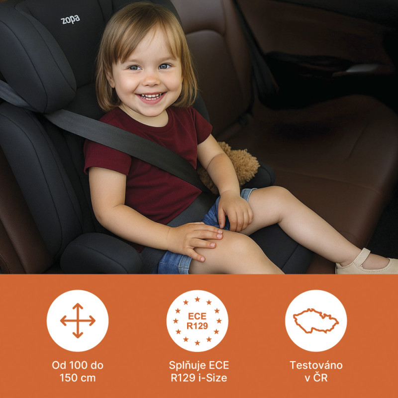 Autosedačka Beta i-Size isofix, Black 1