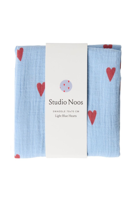 STUDIO NOOS - SWADDLE ZAVINOVAČKA Print Medium | Blue Hearts
