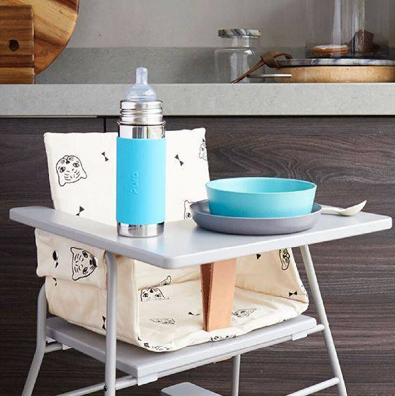 PURA Nerezová dojčenská fľaša 325ml, Aqua 1