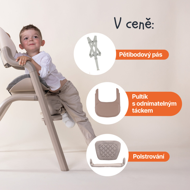 Set stolička Inpira + novorodenecký set, Cookie Beige 3