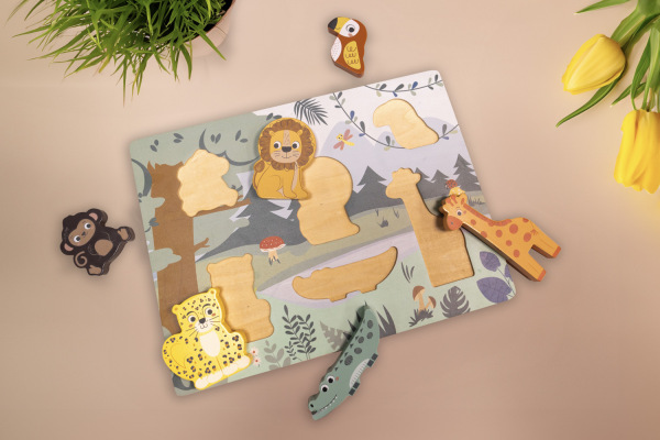 Dřevěné puzzle jungle, Wood 5