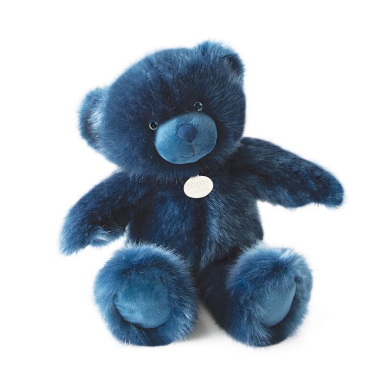 DouDou et Compagnie Medveď tmavomodrý 40cm