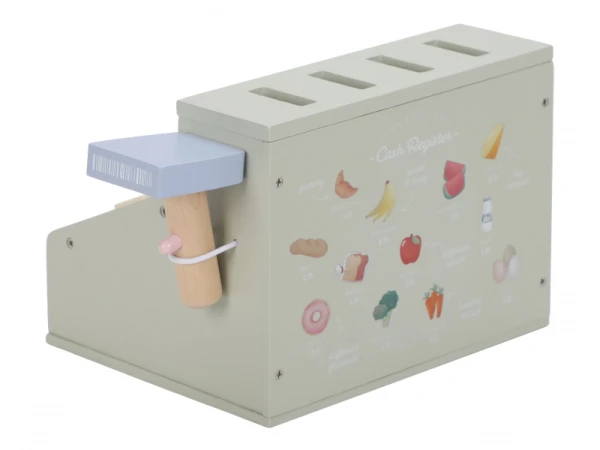 Pokladňa so skenerom a čítačkou kariet drevená 5