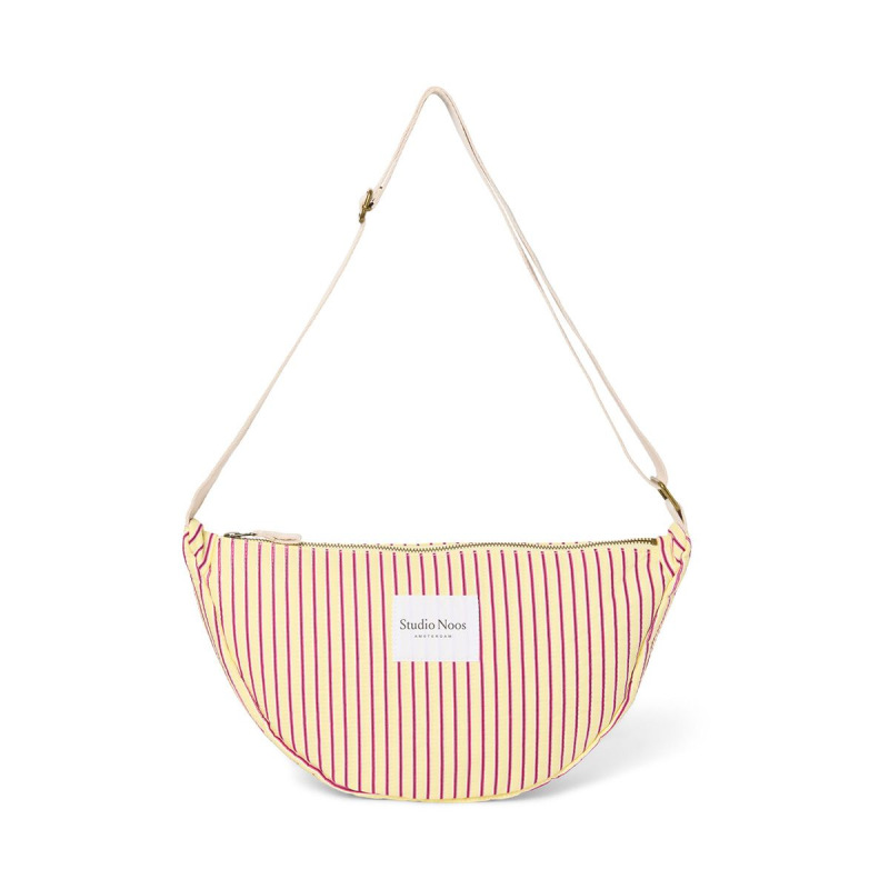 STUDIO NOOS - Poplin Adult FANNY kabelka | Butter Yellow Striped