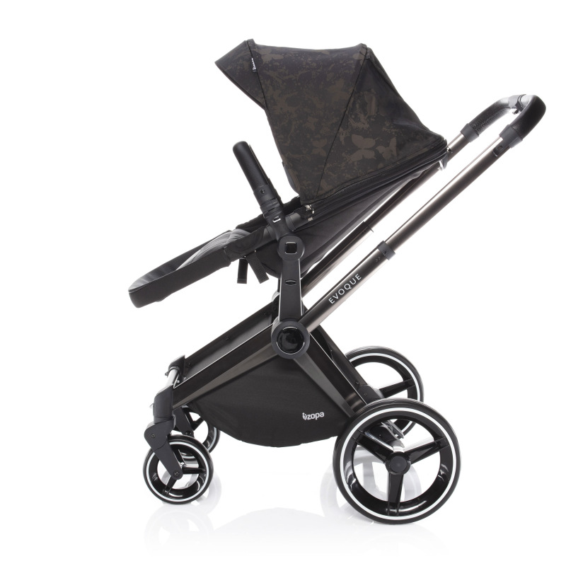 SET Podvozek Evoque + Farebný set ku kočárku Evoque, S/BL_Butterfly 3