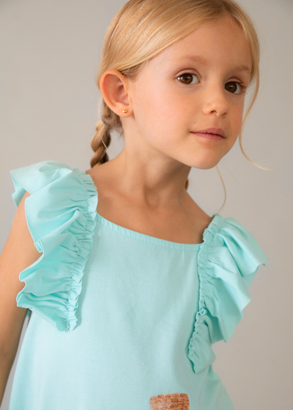 Mayoral šaty flounces Ocean 2