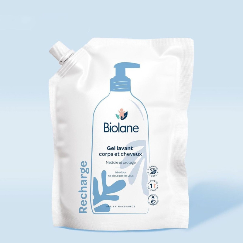 BIOLANE Ekologická náhradná náplň – sprchový gél na telo a vlasy 2v1 750ml