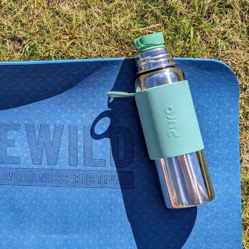 PURA Nerezová fľaša so športovým uzáverom 850ml, Moss 1