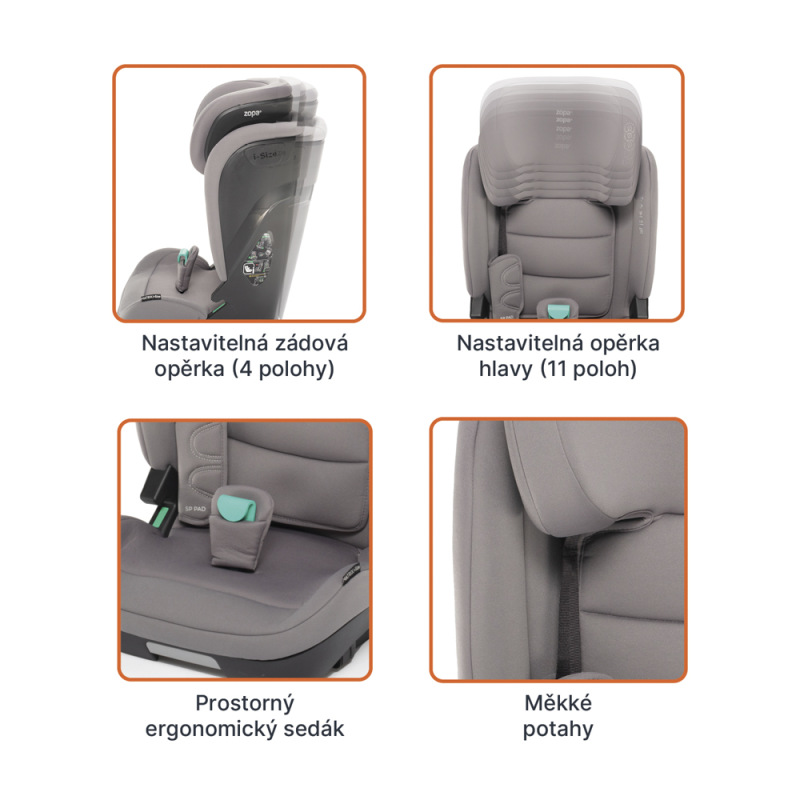 Autosedačka Matrix i-Size, Toffee Brown 3