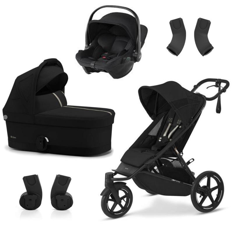 CYBEX AVI SPIN MOON BLACK + BABY SAFE CORE ZDARMA