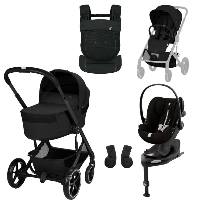 CYBEX Balios S Lux 2026 Set M Fold Cot + nosič AMYA – Black