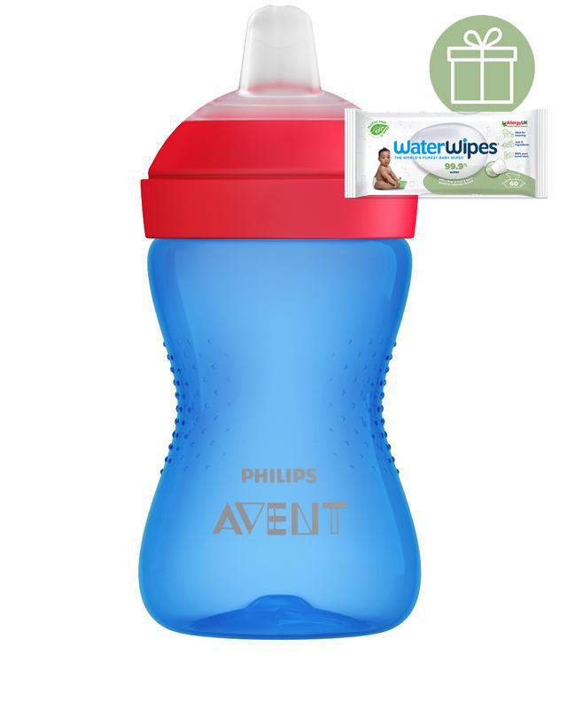 Philips AVENT Hrnček 300 ml Grippy s mäkkým náustkom chlapec+WW Soapberry 60ks