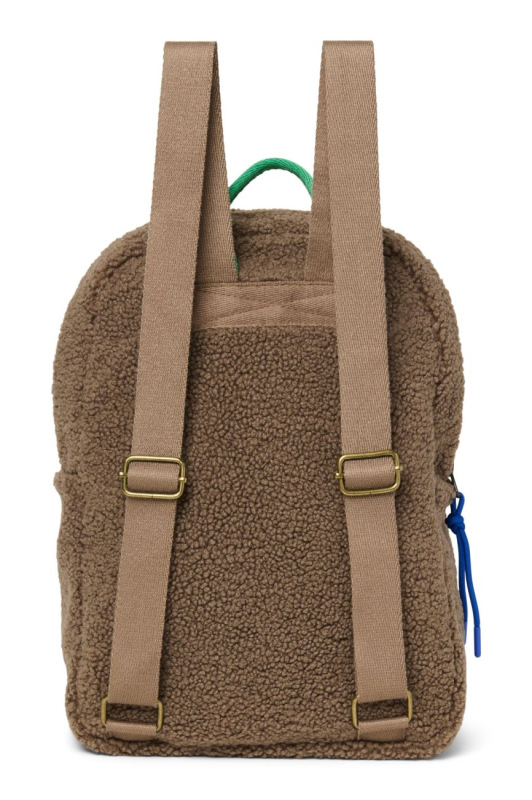 STUDIO NOOS - Teddy Midi BACKPACK - batôžtek s predným vreckom | Brown/Burgundy 3