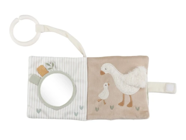 Závesná textilná knižka s aktivitami Newborn Naturals 2