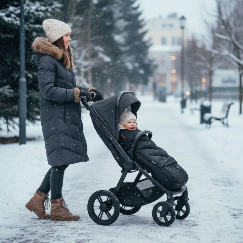 Zimný fusak Fluffy Combi, Old Pink 10