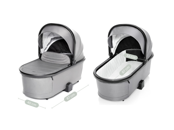 Set kočík Move Cross 3 + hlboká korba Move XL 3 + autosedačka XM podľa vlastného výberu, Boss Grey 9