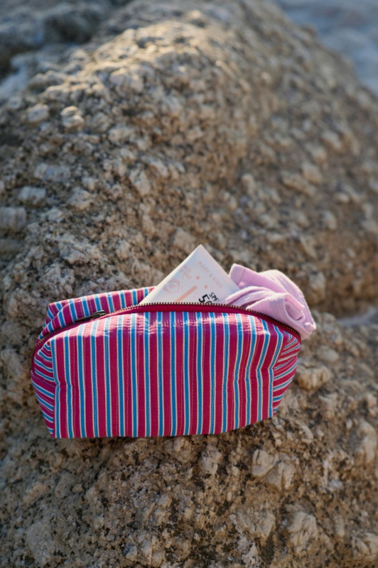 STUDIO NOOS - Poplin POUCH - kabelka | Rasberry Striped 3