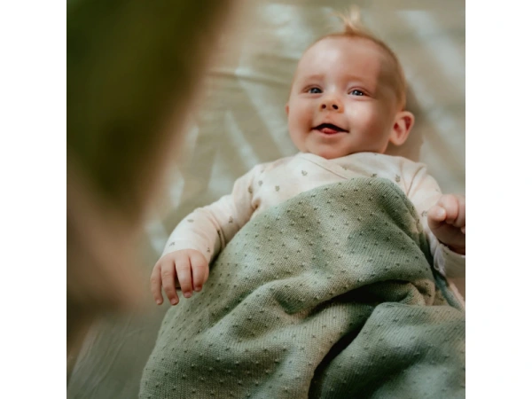 Deka pletená / fleece 70x100 cm Pure Sage 3