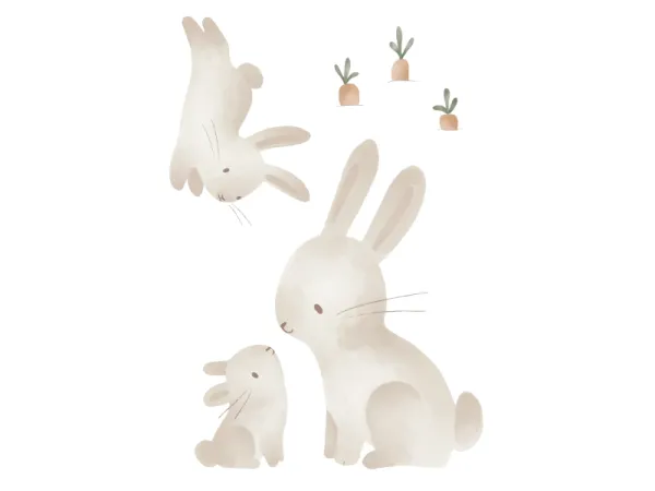 Samolepky na stenu Baby Bunny 1