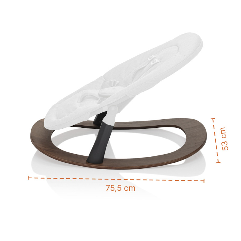 Set stolička Inpira + novorodenecký set + hojdacia základňa, Berry Black 3