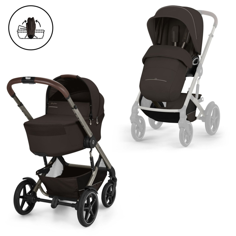 TALOS S LUX BLK 2026 + hlboká skladacia vanička - CHOCOLATE BROWN