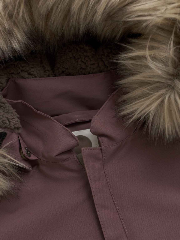 Detský zimný overal s kožušinou EnFant - ROSE TAUPE 2
