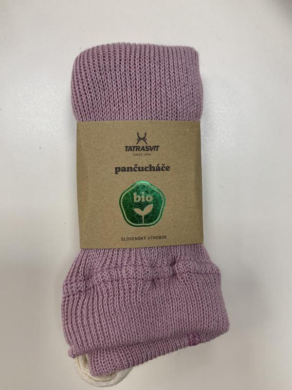 TATRASVIT Dufica detské pančuchové nohavice, 100 % BIO bavlna, farba ružová