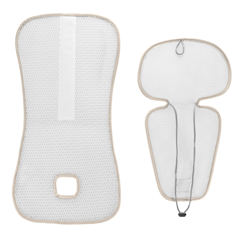 Priedušná podložka do autosedačky Breeze sk. 2/3, Ivory Beige 10