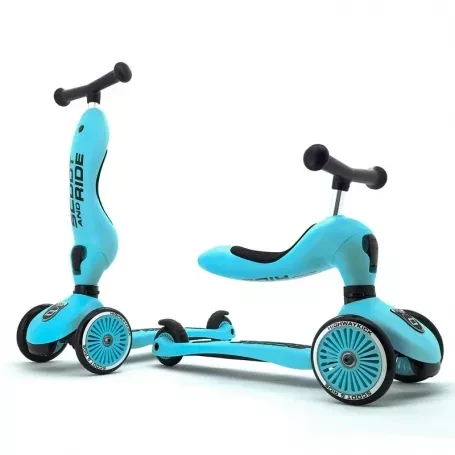 Scoot & Ride Odrážadlo kolobežka 2v1 Highwaykick 1 blueberry 3