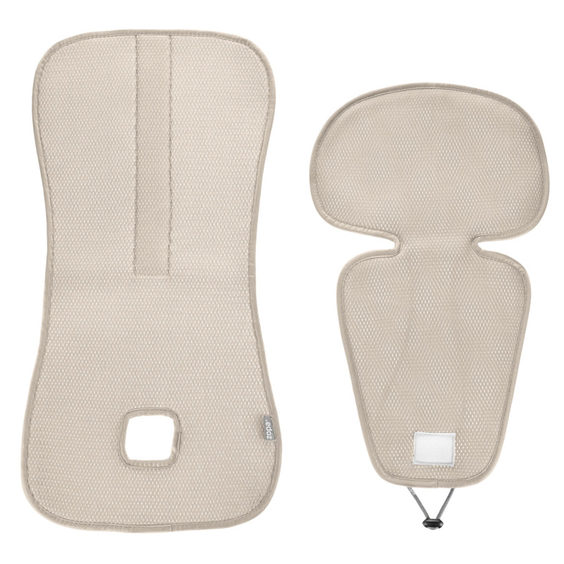 Priedušná podložka do autosedačky Breeze sk. 2/3, Ivory Beige 9