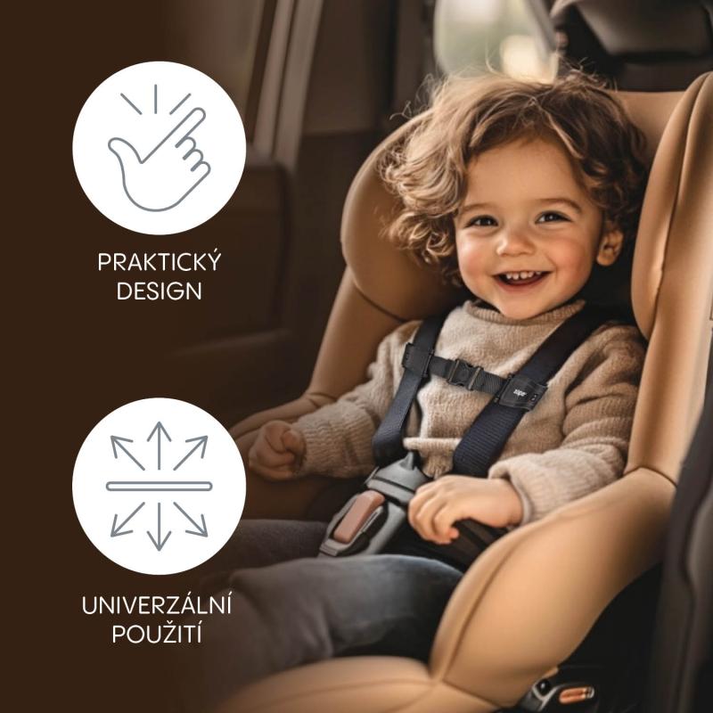 Zámok bezpečnostného pásu pre autosedačky DELUXE, Black 5