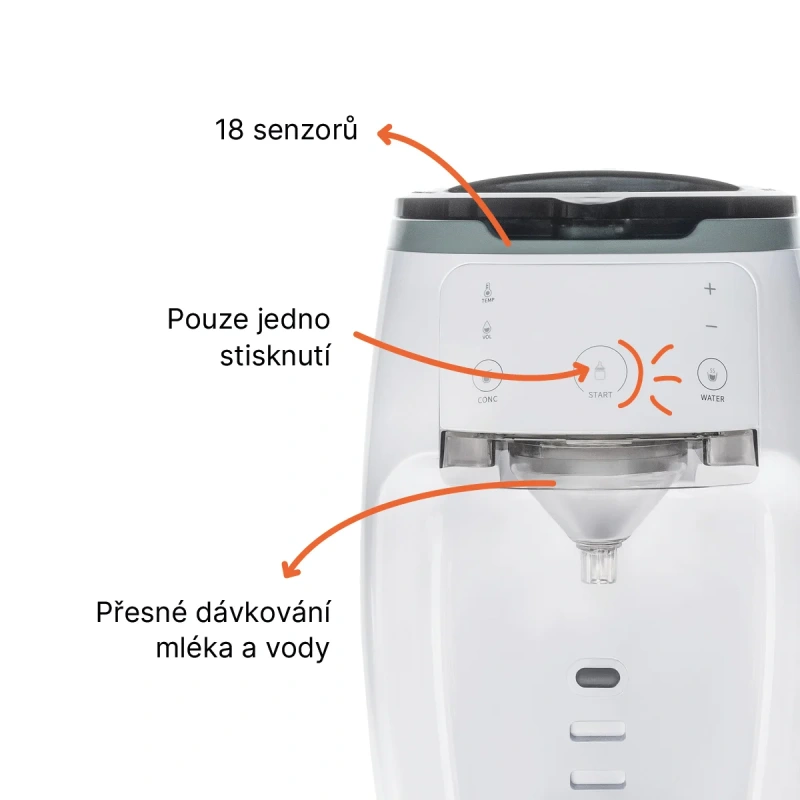 Prístroj na prípravu detského mlieka Babyccino, Black 4