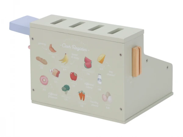 Pokladňa so skenerom a čítačkou kariet drevená 6