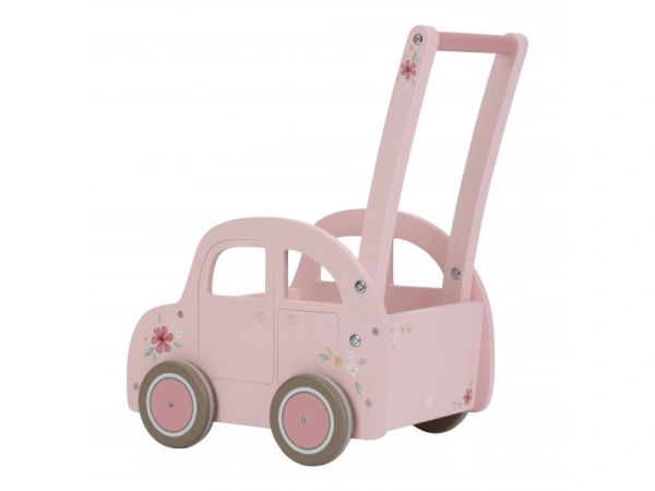 Auto vozík drevené Pink 3