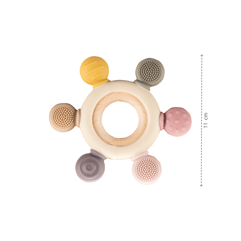 Silikónové multifunkčné hryzátko, Multicolor 1