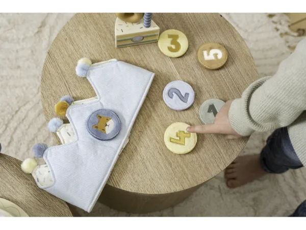 Narodeninová korunka s číslami Blue 5