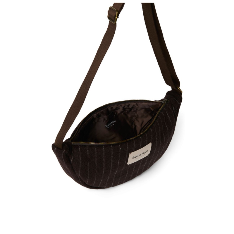 STUDIO NOOS - Flannel Chalkstripe Adult FANNY kabelka | Brown 2