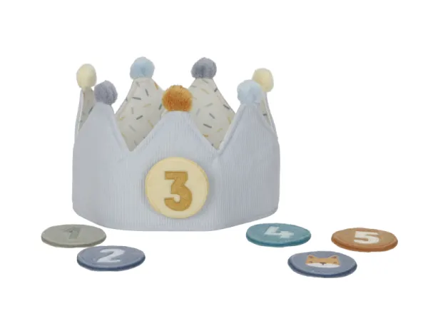 Narodeninová korunka s číslami Blue 2