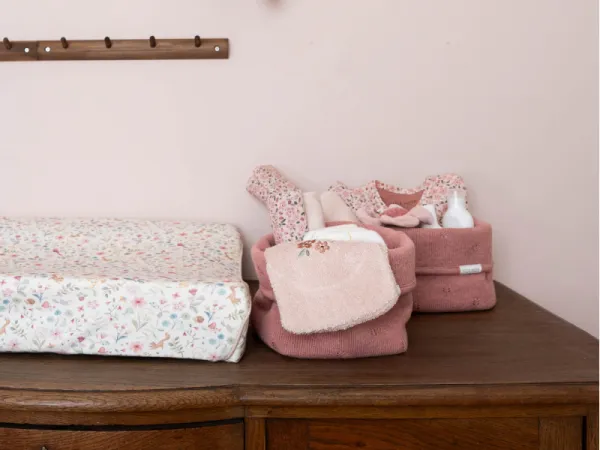 Košík pletený veľký Pure Pink Blush 2